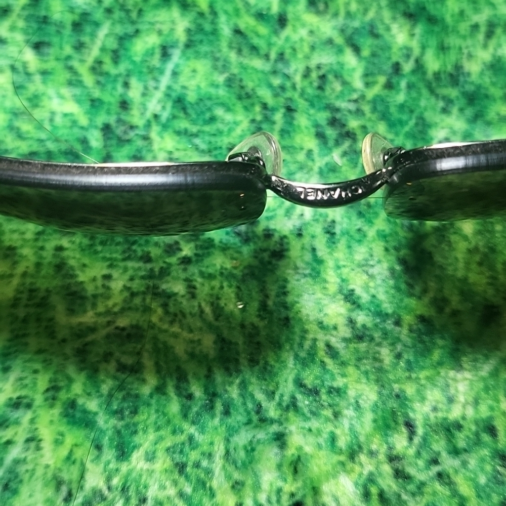 CHANEL Black and Silver Embellished Sunglasses - Picture 5 of 9